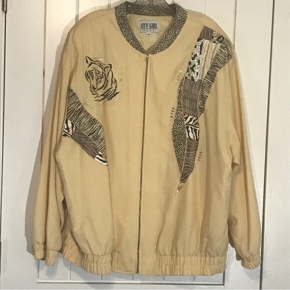 Vintage City Girl Zip Front Jacket MADE IN USA - Picture 3 of 11